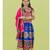 Kutchi emboidered blue girls chaniya choli with dupatta (tcc-ring) - blue