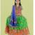 Kutchwork embroidered green girls festivewear lehenga choli set with dupatta (tcc-rsgl) - green