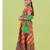 Girls kutch work embroidered lehenga choli set with dupatta (tcc-bwr) - orange