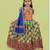 Girls kutch work embroidered lehenga choli set with dupatta (tcc-bwr) - green
