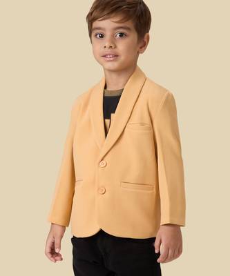 full sleeves blazer set with graphic printed t-shirt - beige 2