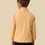 full sleeves blazer set with graphic printed t-shirt - beige
