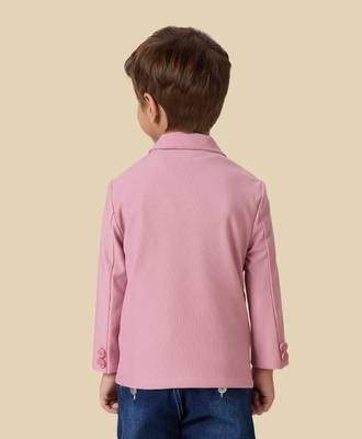 full sleeves blazer set with graphic printed t-shirt - pink 3