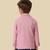 full sleeves blazer set with graphic printed t-shirt - pink