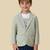 full sleeves blazer set with graphic printed t-shirt - pista green