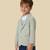 full sleeves blazer set with graphic printed t-shirt - pista green