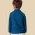 full sleeves blazer set with graphic printed t-shirt - navy blue