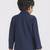 full sleeves blazer set with graphic printed t-shirt - navy blue