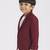 full sleeves blazer set with graphic printed t-shirt - maroon