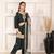 Elegant bottle green chanderi ensemble with jacquard dupatta