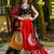 Kutchi embroidered black girls chaniya choli with dupatta (cc-fncy) - black