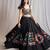 black embroidered cotton Lehenga with blouse