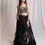 black embroidered cotton Lehenga with blouse