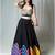 black embroidered cotton Lehenga with blouse