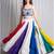 multicolor plain cotton Lehenga