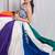 multicolor plain cotton Lehenga