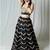 black embroidered cotton Lehenga
