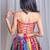 multicolor embroidered silk Lehenga with blouse