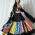 black embroidered cotton Lehenga