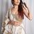 white embroidered cotton Lehenga set