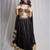 black embroidered cotton Lehenga set