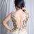 Gold embroidered silk top