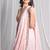 Pink embroidered georgette saree