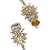 Ruby turquoise ad pearl flower necklace set