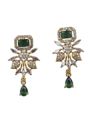 Ruby green ad pearl flower necklace set 4