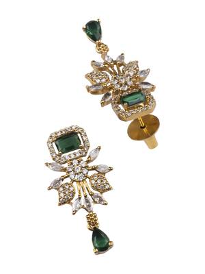 Ruby green ad pearl flower necklace set 5