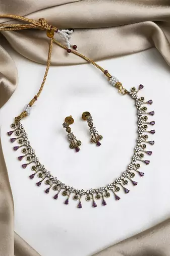 Magnificient ad waterfall necklace set