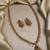Unique ad ruby green long sleek necklace set