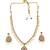 Unique ad ruby green short sleek necklace set