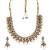  matte finish multicolor ad necklace with pearl hangings