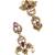  matte finish multicolor ad necklace with pearl hangings