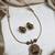 Traditional lakshmi pendant hasli necklace set