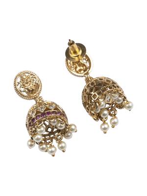 Traditional lakshmi pendant hasli necklace set 5