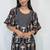 Midnight muse handcrafted kurti & plazo