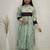 Floral anarkali kurta with lace detailing