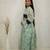 Floral anarkali kurta with lace detailing