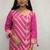 Handcrafted bandhani suit.