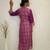 Handcrafted bandhani suit.