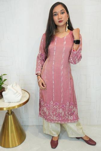 Embroidered ethnic kurti