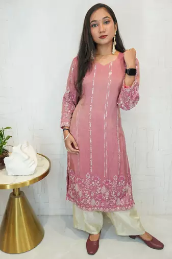 Embroidered ethnic kurti