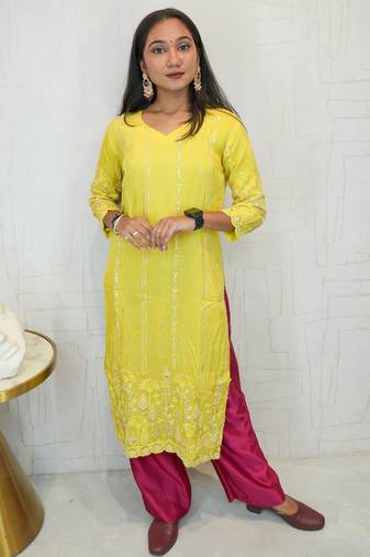 Embroidered ethnic kurti