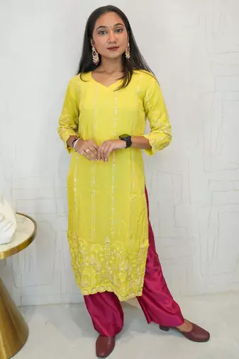 Embroidered ethnic kurti