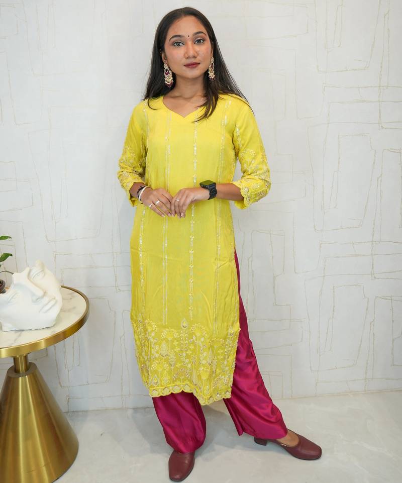 Embroidered ethnic kurti