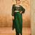 Green Georgette Printed cape Set