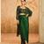 Green Georgette Printed cape Set