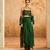 Green Georgette Printed cape Set